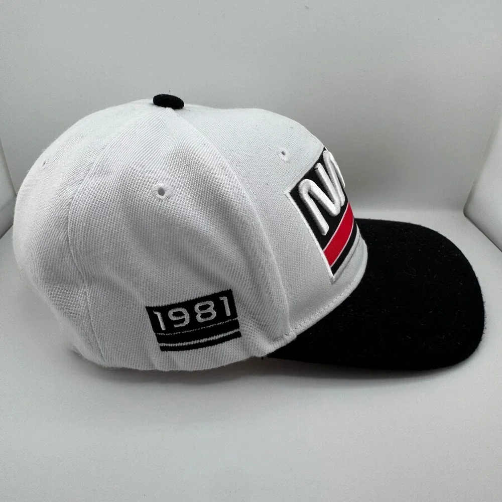 NASA Snapback Hat Unisex OSFM Gray Black Good Embroidered Patch 1981 Graphic